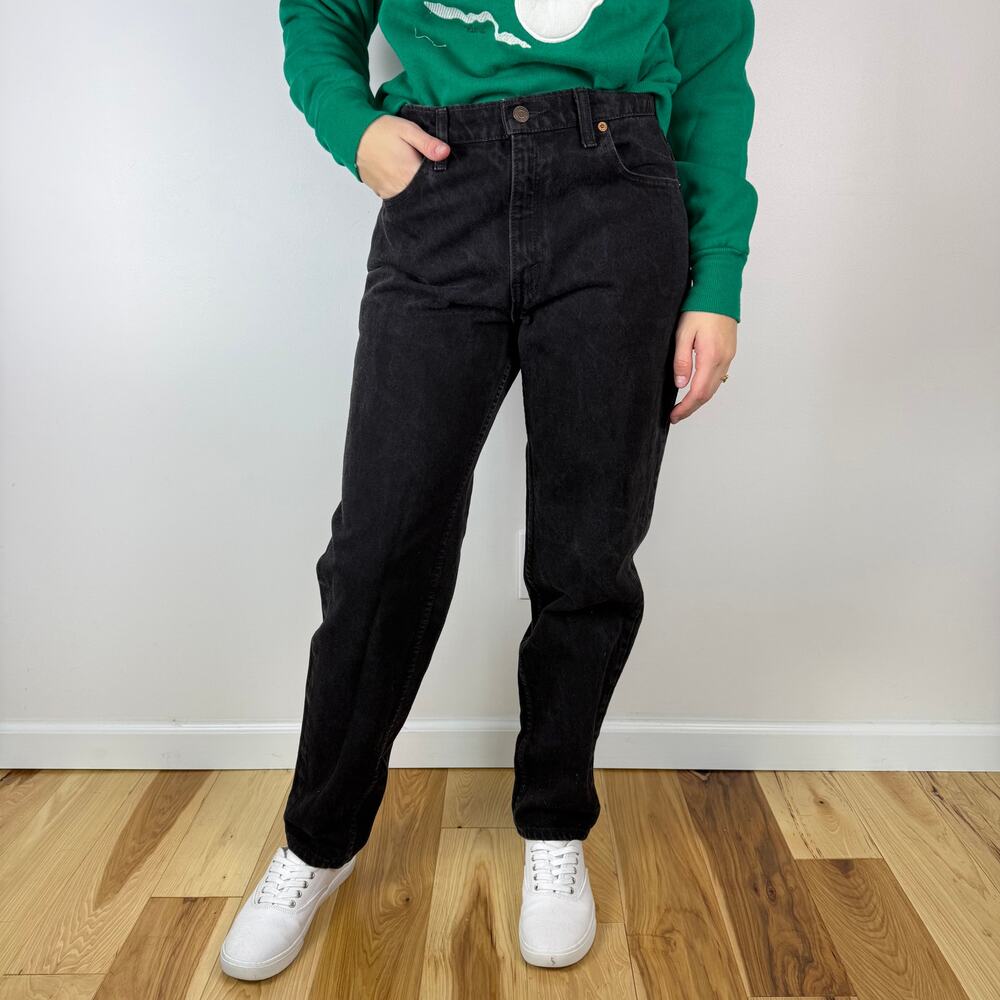 Vintage Black 550 relaxed fit tapered leg levis size 11